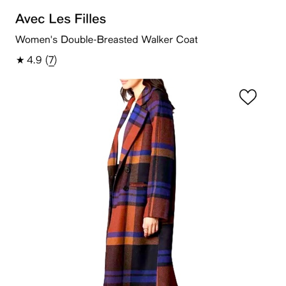 Avec Les Filles woman double breasted walker coat
